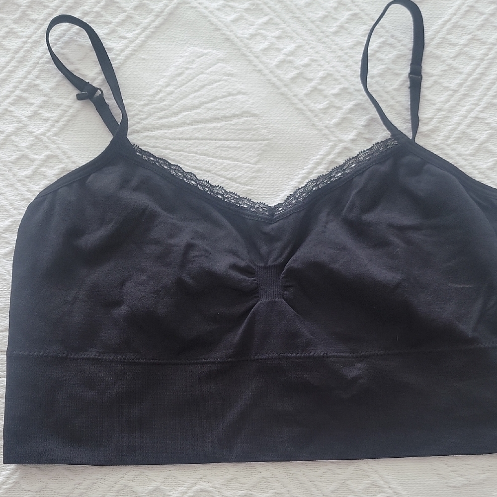 No Boundaries Black Lace Accent Bralette